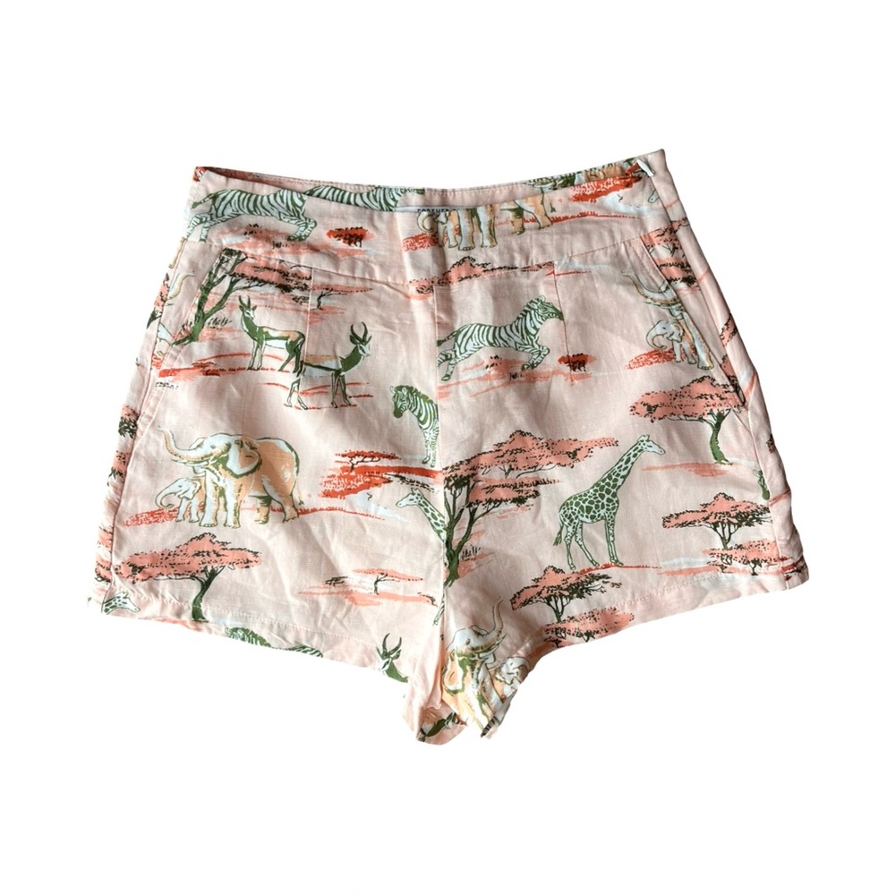 Forever 21 Contemporary Safari Linen Blend Shorts Small
